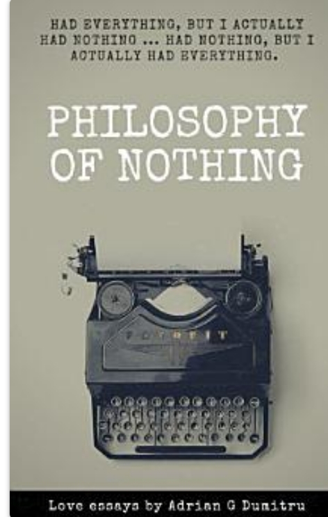 ‘PHILOSOPHY OF NOTHING: Had everything, but I actually had nothing …had ...